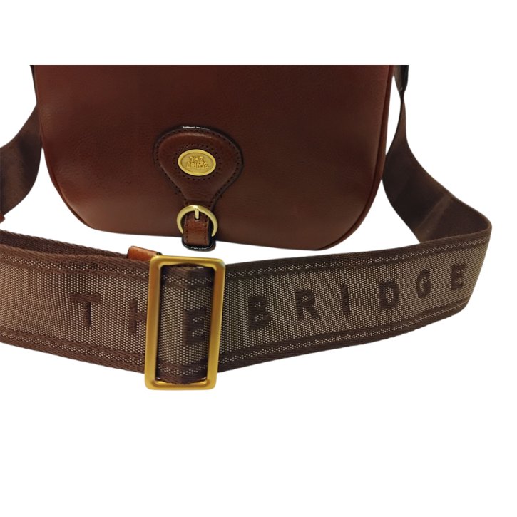 the bridge Schultertasche M marrone